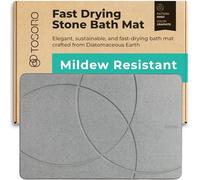 TOSORO - Tapis de Bain en Pierre, Terre de diatomées Tapis de Douche antidérapant - Séchage Rapide - Tapis de Bain Absorbant - Design élégant et Moderne, Facile à Nettoyer (23,5 x 15 Graphite)