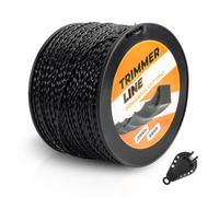 TOSRWGLL Fil de débroussailleuse noir diamant de 269,7 m pour débroussailleuse Echo - Corde torsadée de rechange robuste pour débroussailleuse Echo modèles 330095073/330095071, avec cutter
