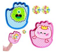 Toss And Catch Ball Game - PP, Paddle Catch Set Interactive Coordination Play | Lightweight Portable Throw &, Outdoor Toss Ball Toy for Family Gatherings, Park Games, Activités de maternelle