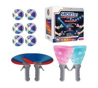 Toss And Catch Jeu de balle - Jouet interactif avec raquettes lumineuses LED et poches de capture, matériau ABS, jeu dynamique et de capture pour , adultes, familles, intérieur et extérieur