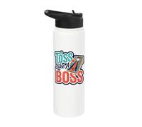 Toss Like A Boss Cornhole Stainless Steel Insulated Water Bottle