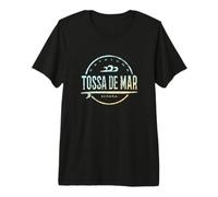 Tossa de Mar España - Rétro Tossa de Mar Espagne Vintage Surf T-Shirt Haut de Gamme