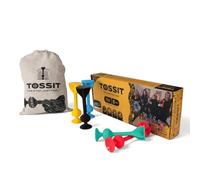 TOSSIT Fléchettes Ventouse Pétanque, Family Pack | Jeu de fléchettes d'intérieur et d'extérieur, silicone, adhère aux vitres, sols et tables, 9 modes, 2-4 joueurs, dès 3 ans
