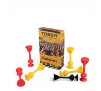 TOSSIT Jeu Fléchette Ventouse, Pétanque Intérieur Extérieur pour Sol et Mur, Silicone Puissant et Durable, World Football Edition, Germany