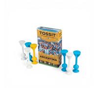 TOSSIT Jeu Fléchette Ventouse, Pétanque Intérieur Extérieur pour Sol et Mur, Silicone Puissant et Durable, World Football Edition, Argentina