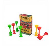 TOSSIT Jeu Fléchette Ventouse, Pétanque Intérieur Extérieur pour Sol et Mur, Silicone Puissant et Durable, World Football Edition, Portugal