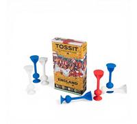 TOSSIT Jeu Fléchette Ventouse, Pétanque Intérieur Extérieur pour Sol et Mur, Silicone Puissant et Durable, World Football Edition, UK