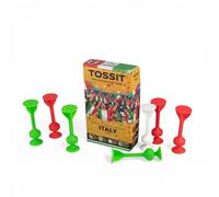 TOSSIT Jeu Fléchette Ventouse, Pétanque Intérieur Extérieur pour Sol et Mur, Silicone Puissant et Durable, World Football Edition, Italy