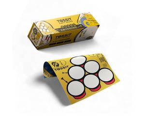 TOSSIT Plateau de Jeu pour Fléchettes, Pétanque Intérieur Extérieur, Silicone Qualité Supérieure, 3 Jeux en 1, River, Target et Party,Fun Amis Famille, Transportable Roulable, Version Party