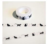 TOSSPER 1 Pc 10m Cartoon Chat Imprimer Washi Tapes Papier Japonais Masking Tape Décoratif Adhésif Autocollant Rubans pour Filles
