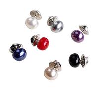 TOSSPER 10pcs Perles Cercle Broche Broches Broche Boutons pour Accessoires Bijoux Femmes (Couleurs Aléatoires)