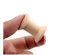 TOSSPER 10pcs Vintage Vide en Bois Bobines Travail Aiguille Bobines Cylindre Moulinets Outils Manuels Ruban À Coudre Artisanat Organisateur