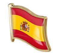 TOSSPER 1pc Espagne Drapeau Pin Badge Métal Pin Pin Broche Drapeau Espagnol Drapeau Espagnol Novelty Cadre Cravate Pin Badge Accessoire
