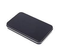 TOSSPER 1pc Métallique Rectangulaire Vide Tins Box, Conteneurs Mini Organizer Portable Tin pour Les Petites Chose