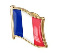 TOSSPER 1pc République Française Drapeau Pin Badge Métal Vapel Pin Broche France Drapeaux Badges National Novelty Accessoire