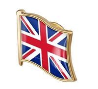 TOSSPER 1pc Union Badge Metal Royaume-uni Drapeau Drapeau Pin UK Drapeau Union Britannique Britiotique Britanniques Badges Britanniques