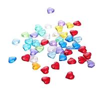 TOSSPER 2270pcs Forme Coeur Acrylique Diamant Pierre Pierre Chessman Jeu Jetons Jeton Jeton Accessoires 10mm