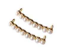 TOSSPER 2pcs Lacet Charms Boucle Chaussures Décoration Accessoires DIY Cadeau pour Perles Chain Kid Waves