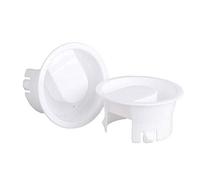 TOSSPER 2pcs Verre Blanc Chaud/Froid Couvercle Eau Carafe Couverture De Qualité Alimentaire en Plastique Anti-poussière pour Leakproof Couvercles Bouchons en Verre Bistro Pitcher Blanc