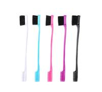 TOSSPER 3 Pcs Double Face Edge Brosses Coiffeurs Coiffeurs Coiffure Coiffure Salon Coiffeur Brosses Couleur Aléatoire