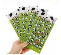 TOSSPER 4 Pcs Panda Pandi Puffy Sticker 3D Animal Bubble Sticker Decoration Decal DIY Diary Album Scrapbooking Kawaii Stationry