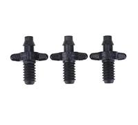 TOSSPER 50pcs PVC Flexible Connecteur Simple Barbelé 4 / 7mm Robinet Connecteur pour Irrigation Goutte À Goutte D'arrosage De Jardin Outils 6mm