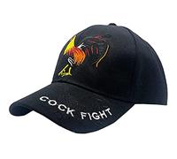 TOSSPER Broderie Coq Casquette De Baseball Classique Casquette De Baseball avec Boucle Réglable Fermeture Chapeau De Papa