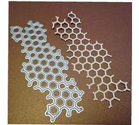 TOSSPER Die De Coupe en Métal en Nid d'abeille Pochoir Scrapbooking Album Photo Carte Gaufrer du Papier De Bricolage