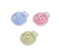 TOSSPER Enconnaissement De Cuisine en Silicone Pliable 1pc Petits Amortissements Carrés pour Remplissage De Bouteilles De Lait De Pétrole Liquide (Couleur Aléatoire)