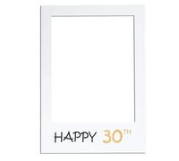 TOSSPER Fête d'anniversaire Heureux Cadre de 30 Ans Stand Vieux Joyeux Anniversaire Photo Booth Props Photo Décoration Party Supplies événement