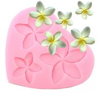 TOSSPER Frangipanier Fleur en Silicone Moule De Gâteau De Mariage De Décoration Outils Fondant Chocolat en Pâte Polymère Bonbons Modeling Plateau