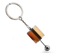 TOSSPER Porte-clés Bouton Accessoires Voiture Vitesse De Vitesse Gear Shift Bâton Boîte Porte-clés en Métal Porte-clefs Ornement Voiture