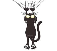 TOSSPER Stickers Muraux De Chat Auto-adhésif Animal Domestiques De Mur d'art Décor De l'art pour Chambre À Coucher Salon Réfrigérateur Toilette