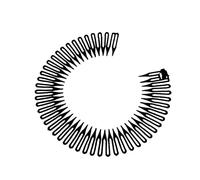 TOSSPER Stretch Combats Plastique Cercle Full Cercle Bandeau Flexible Coiffure Clip Sports Porte-Coiffure pour Femmes Filles
