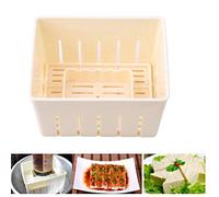 TOSSPER Tofu Bricolage en Plastique Presse Mold soja Curd Tofu Fabrication de moules avec du Fromage de Cuisine Tissu de Cuisson Tool Set Moule Tofu Maison