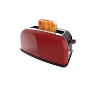 Cecotec Grille-pain vertical Toastin' time 850 Red Long Lite, 850 W, Capacité pour 2 tartines, Fente large, Acier inoxydable, Fonctions préconfigurées, Contrôle du grillage personnalisable