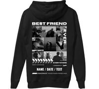 tostadora Sweat Personnalisé Boyfriend Girlfriend - Sweat à Capuche Personnalisé Couple Photo Collage Texte - Sweat à Capuche Personnalisable Only You - Cadeau St Valentin Personnalisé