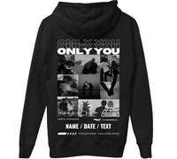 tostadora Sweat Personnalisé Boyfriend Girlfriend - Sweat à Capuche Personnalisé Couple Photo Collage Texte - Sweat à Capuche Personnalisable Only You - Cadeau St Valentin Personnalisé