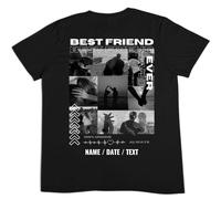 tostadora T-Shirt Personnalisé Boyfriend Girlfriend - Tee-Shirt Personnalisé Photo Collage Texte - T-Shirt Personnalisable Couple Only You - Cadeau Personnalisé St Valentin