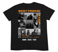 tostadora T-Shirt Personnalisé Boyfriend Girlfriend - Tee-Shirt Personnalisé Photo Collage Texte - T-Shirt Personnalisable Couple Only You - Cadeau Personnalisé St Valentin
