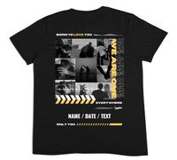 tostadora T-Shirt Personnalisé Boyfriend Girlfriend - Tee-Shirt Personnalisé Photo Collage Texte - T-Shirt Personnalisable Couple Only You - Cadeau Personnalisé St Valentin