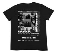 tostadora T-Shirt Personnalisé Boyfriend Girlfriend - Tee-Shirt Personnalisé Photo Collage Texte - T-Shirt Personnalisable Couple Only You - Cadeau Personnalisé St Valentin