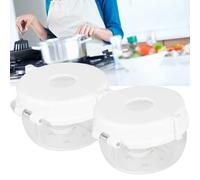 Tosuny 2 Pièces Couvercle de Commutateur de Cuisinière à Gaz de Verrouillage de Bouton de Cuisinière pour la sécurité de la Cuisine des Enfants avec Autocollant Double Face pour la tranquillité