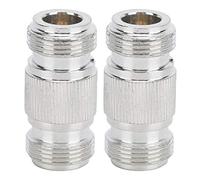 Tosuny 2PCS N Femelle Double Pass Connector, Connecteur N-Type Femelle pour Antennes, Radio, Wi FI, Télécommunications, Câble Coaxial