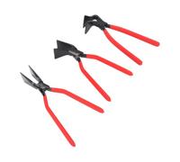 Tosuny 3 Pièces Plieuse de Tôle Set Droit 45 90 Degré Main | Kit de pinces pour le travail des métaux, outils de façonnage de conduits CVC, équipement de toiture, mâchoire droite et