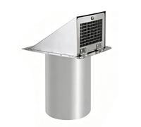 Tosuny 4 Pouces Bouche de Ventilation de Sécheuse avec Capot en Acier | Hotte d\'échappement murale, protection en maille, amortisseur de refoulement, métal résistant à la rouille, utilisation