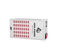 Tosuny 40 Port USB Charger Station, 200W Power Total Charge Fast pour Plusieurs Appareils, avec Une Technologie Smart Auto Detect et Un Ventilateur de Contrôle de la Température, (Prise UE 220-250V)