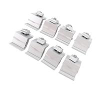 Tosuny 8 Pièces Pinces d'Extrémité de Panneau Solaire en Aluminium pour | Matériel de montage réglable, positionnement sur 5 niveaux, fixations sur rail anodisé, installation sécurisée du panneau PV