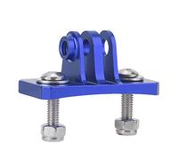 Tosuny Adaptateur de Montage Fixe pour Casque en Métal Robuste pour Caméras 7 6 5 4, Facile à Installer sur Le Casque pour Le Parachutisme, Antirouille, Rouge/Bleu/Noir, 1 Support et 2 Vis (Blue)