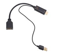 Tosuny Adaptateur DisplayPort 4K |Interface Multimédia HD vers DisplayPort Femelle, Câble Plug and Play 60 Hz